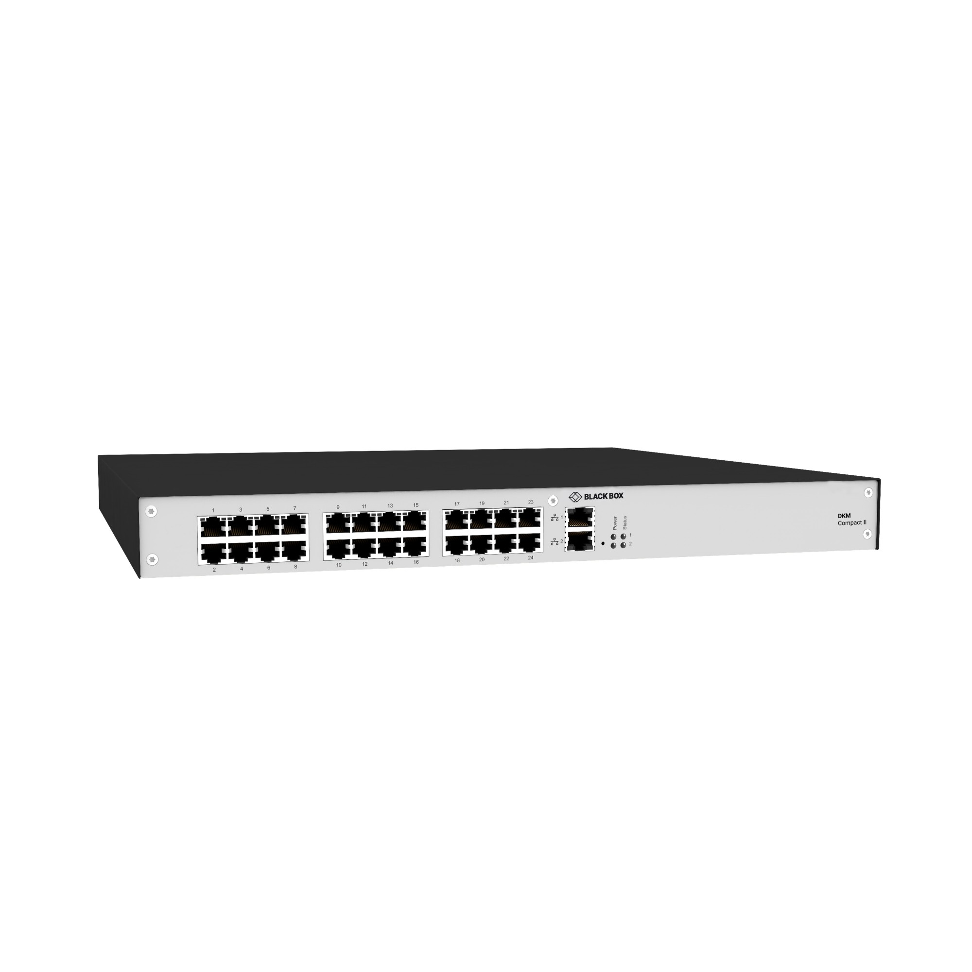Black Box ACXC24-1G KVM switch Rack mounting Black. Grey
