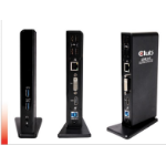 CLUB3D UNIVERSEEL USB 3.0 Type A 1x HDMI 1x DVI ,UTP aansluitingen DisplayLink™ gecertificeerd Docking Station