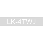 Epson LK-4TWJ Zwart, Transparant