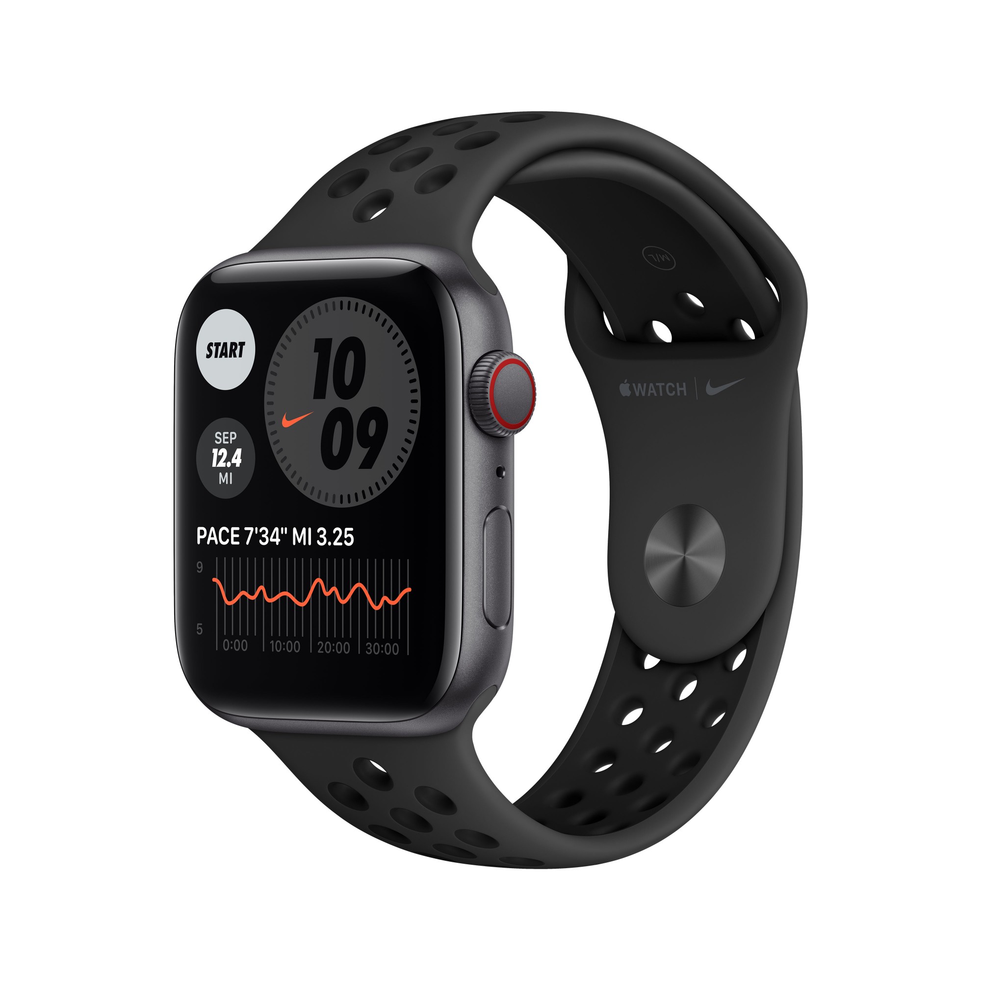 Apple Watch SE Nike OLED 44 mm Grey 4G GPS (satellite)