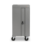 Bretford CUBE Cart Slim Portable device management cabinet Gray