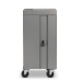 Bretford CUBE Cart Slim Portable device management cabinet Gray