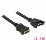 DeLOCK 85466 HDMI cable 1 m HDMI Type A (Standard) Black