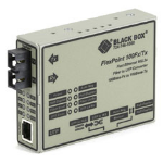 Black Box LMC213A-MMSC-R2 netwerk media converter 100 Mbit/s 1300 nm Multimode Zwart, Wit