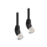 DeLOCK RJ45 Network Cable Cat.6A S/FTP 45° upwards angled 5 m black