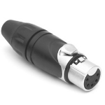 Amphenol AX5F tussenstuk voor kabels XLR 5P Metallic