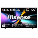 Hisense 100" U7QTUK PRO MiniLED 165Hz Smart AI TV with Freely