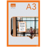 Nobo Self-adhesive Magnetic Poster Frame A3, Orange