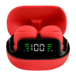 Perfect Choice PC-117087 audífono y auriculare Auriculares True Wireless Stereo (TWS) Intra auditivo Música USB Tipo C Bluetooth Rojo