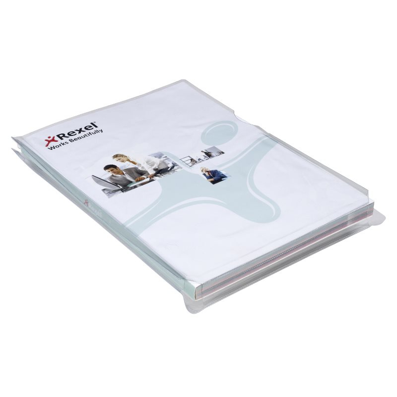 Image of Rexel Nyrex Expanding Cut Back Folders Clear (10)