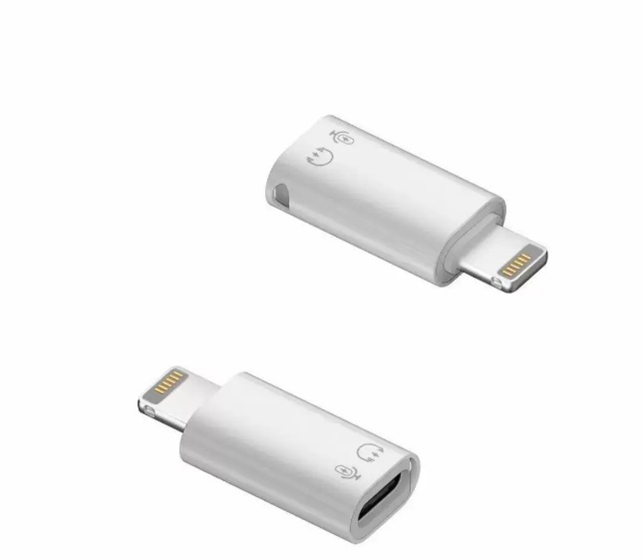 JLC LM40 Lightning (Male) to USB C Adapter - White
