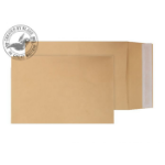 Blake Purely Packaging Gusset Pocket Peel and Seal Manilla 381Ã—254Ã—25mm 140gsm (Pack 125)