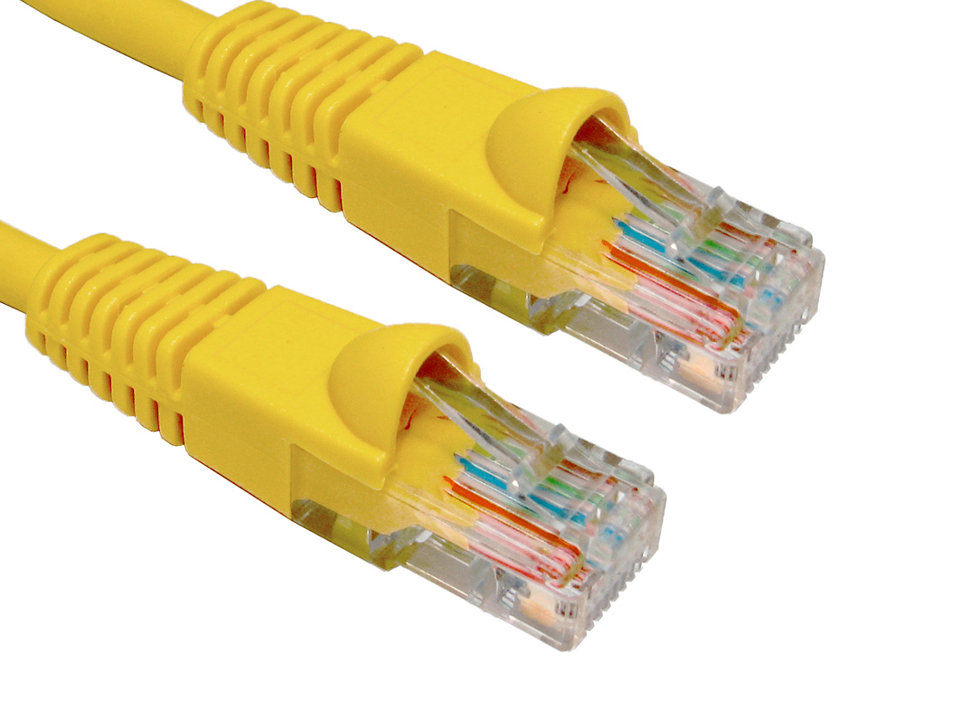 Cables Direct B6-510Y networking cable Yellow 10 m Cat6 U/UTP (UTP)