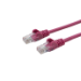 connektgear 20m RJ45 CAT5e UTP Stranded Flush Moulded Network Cable - 24AWG - Pink