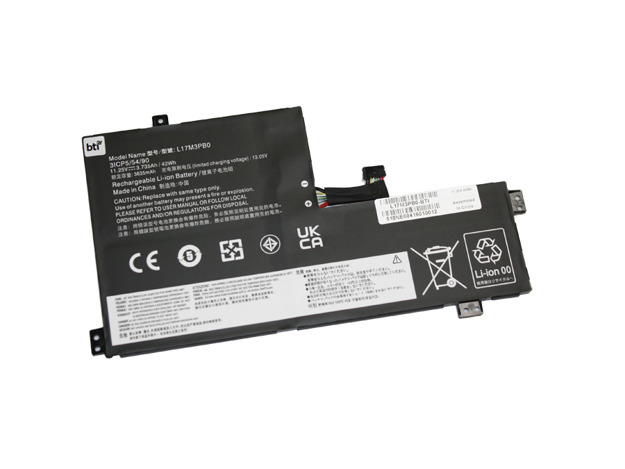 BTI 5B10W67306 compatible 42Wh 3-cell battery for LENOVO CHROMEBOOK 100E 300E 500E