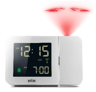 Image of Braun 67161 - Digital alarm clock - Rectangle - White - 24h - Time...