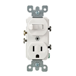 Leviton 5225-W socket-outlet NEMA 5-15R White