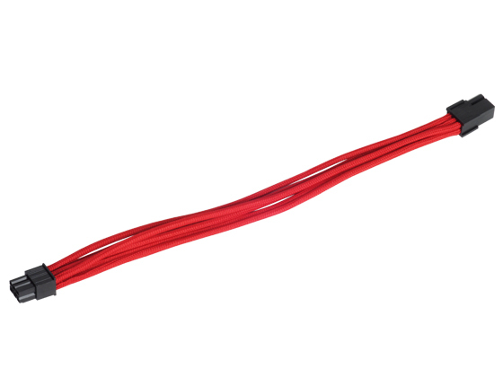 SST-PP07-IDE6R SILVERSTONE TECHNOLOGY 6-pin 25cm PCIe Extension - Red