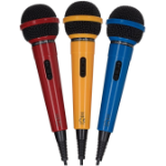 Maplin ZF50E microphone Black, Blue, Red, Yellow Karaoke microphone