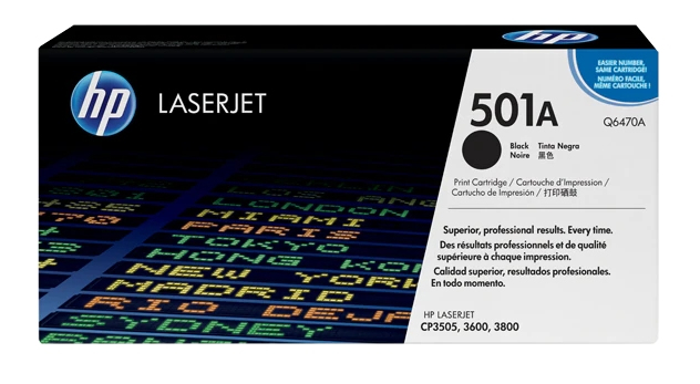 Image of HP 501A toner cartridge 1 pc(s) Original Black
