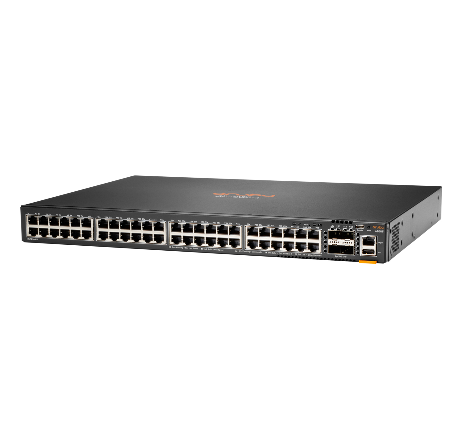 Aruba CX 6200F 48G Class-4 PoE 4SFP 370W Managed L3 Gigabit Ethernet (10/100/1000) Power over Ethernet (PoE) 1U