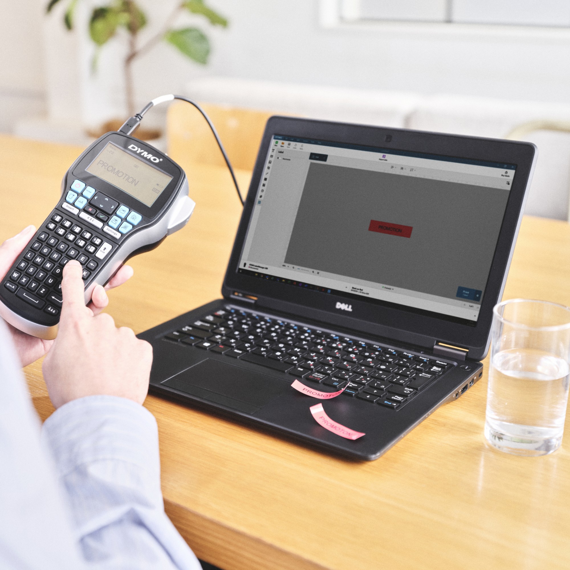 DYMO LabelManager 420P High Performance Rechargeable Portable Label Maker Kit | ABC Keyboard with 4 Rolls of D1 Labels & Carrying Case