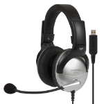 Koss SB45 USB headphones/headset Wired Head-band Calls/Music Black, Silver