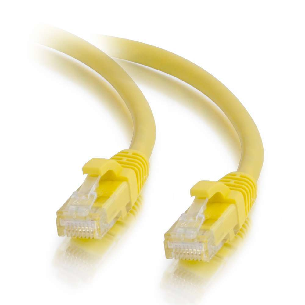Photos - Cable (video, audio, USB) C2G 3m Cat5e Booted Unshielded  Network Patch Cable - Yellow 83244 (UTP)