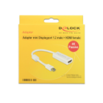 DeLOCK 62614 video cable adapter 0.2 m Mini DisplayPort HDMI Type A (Standard) White