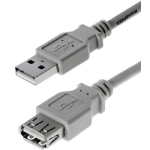 Helos 011990 USB-kabel 3 m USB 2.0 USB A Grijs