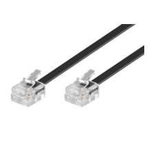 Microconnect 6m RJ11 m/m Black