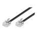 Microconnect 6m RJ11 m/m Black