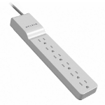 Belkin Home/Office 6-Outlets Surge Suppressor White 6 AC outlet(s) 125 V 29.5" (0.75 m)