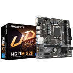 Gigabyte H610M S2H Motherboard - Supports Intel Core 14th CPUs, 6+1+1 Hybrid Digital VRM, up to 5600MHz DDR4 (OC), 1xPCIe 3.0 M.2, GbE LAN, USB 3.2 Gen 1
