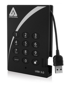 Image of Apricorn Aegis Padlock Fortress 1TB external hard drive 1000 GB Black