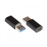 Alcasa USB-AD300 cable gender changer USB 3.0 / USB 3.1 (Gen. 1) A USB C Black