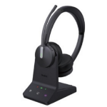 Yealink WH64 Dual Headset Wired & Wireless Head-band Calls/Music Bluetooth Charging stand Black
