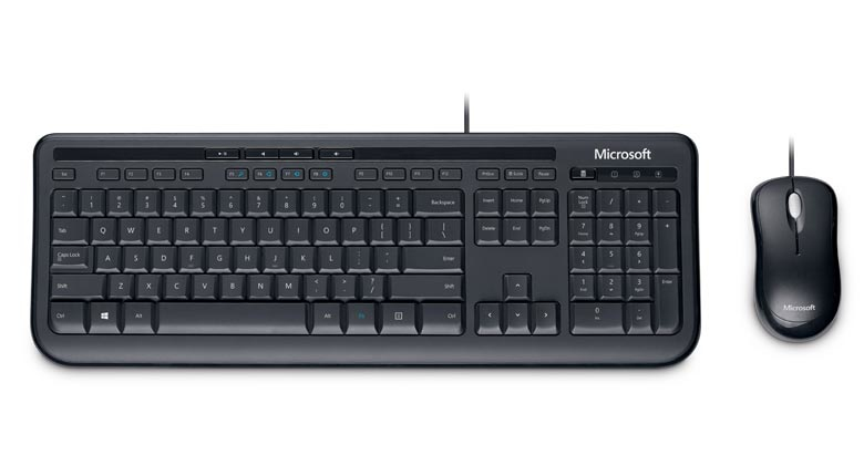 Microsoft 600 keyboard USB QWERTZ German Black