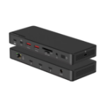 Comsol Thunderbolt 4 Docking Station Dual 4K 150W AC Adapter Wired Black