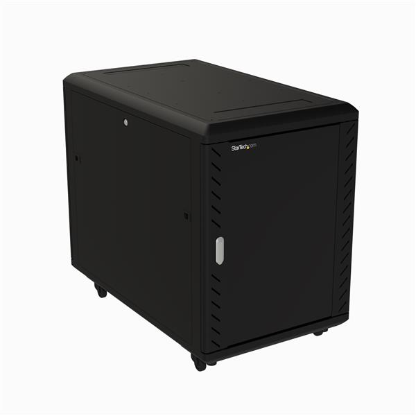 Image of StarTech.com 4-Post 15U Server Rack Cabinet, Lockable 19" Data...
