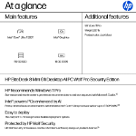 HP EliteDesk 8 Mini G1i AI PC Wolf Pro Security Edition Intel Core Ultra 7 265T 16 GB DDR5-SDRAM 512 GB SSD Windows 11 Pro Mini PC Black