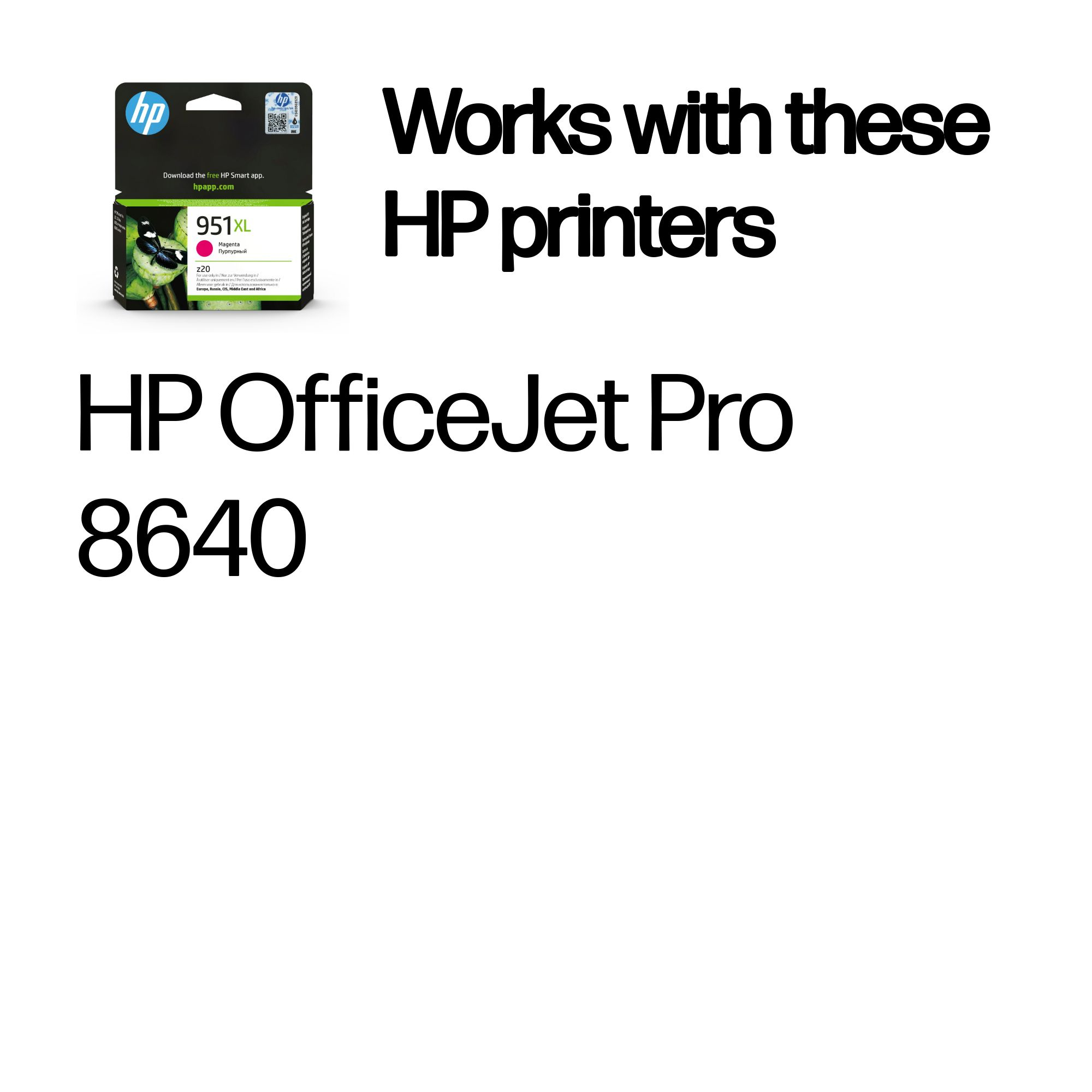 HP CN047AE/951XL Ink cartridge magenta high-capacity, 1.5K pages ISO/IEC 24711 17ml for HP OfficeJet Pro 8100/8610/8620
