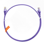 4Cabling 0.15m CAT6 Ultra Thin LSZH Ethernet Network Cable | 50 Pack Purple