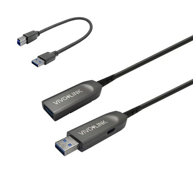 Vivolink PROUSB3AAF20 USB cable USB 3.2 Gen 1 (3.1 Gen 1) 20 m USB A B