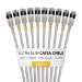 StarTech.com 30cm Gray Ultra Slim Cat6A Ethernet Cable, 10 Pack, Snagless, FTP, Pure Bare Copper Wire, 34AWG Ultra Slim RJ45 Network Patch Cord, Individually Tested