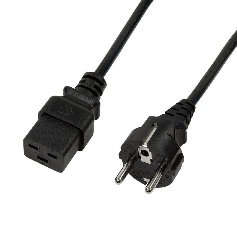Image of LogiLink CP151 power cable Black 1 m CEE7/7 IEC C19