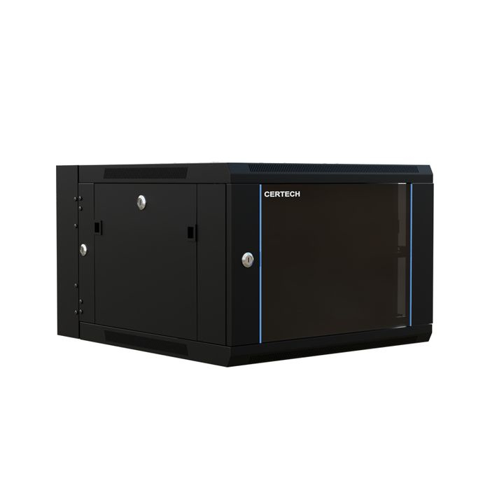 Certech Rack Certech NCSWG6450 rack cabinet 6U Wall mounted rack Black