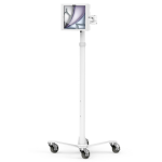 Compulocks iPad Air M2 13" (2024), Apex Enclosure Rolling Cart - Rise Freedom Extended White