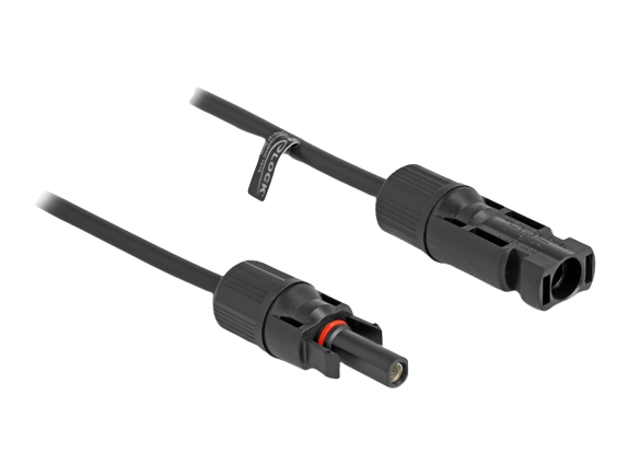 EU Product - DL4Solar Kabel 4mm  Stecker zu Buchse 1m schwarz thumbnail