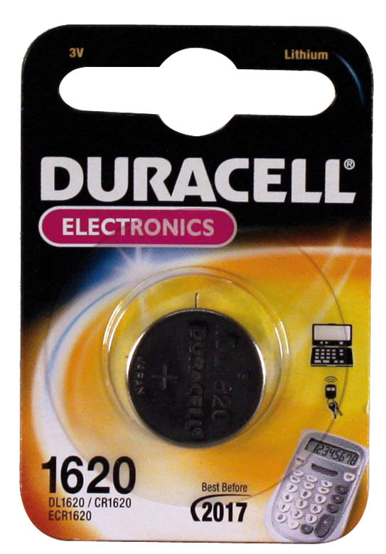 Image of Duracell Batterie Lithium Knopfzelle CR1620 3V - Battery - CR1620
